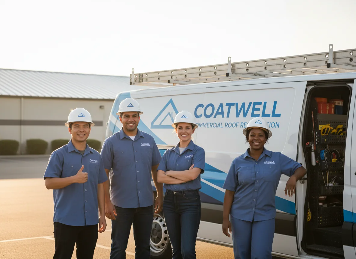 Commercial roof coating company in Mccurtain, OK